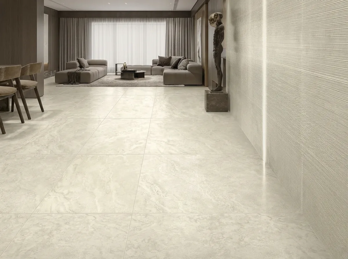 Vitruvius Cream Italian porcelain floor tile
