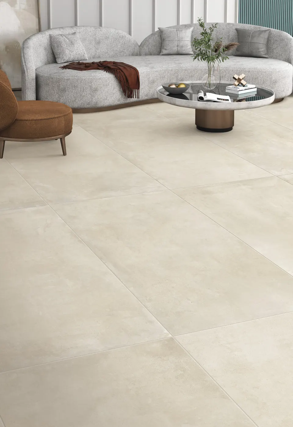 Concrete Beige Italian porcelain floor tile