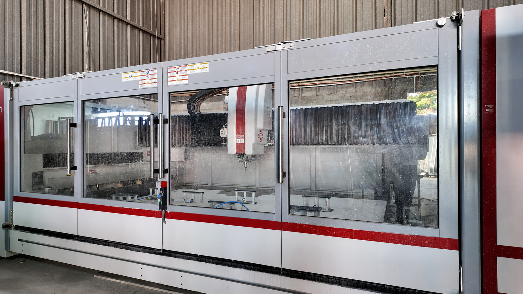 Five-axis CNC bridge mill