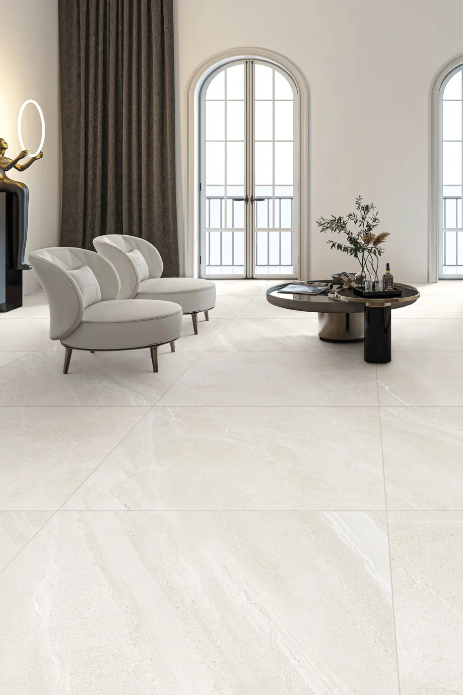 Nordic White Italian porcelain floor tile